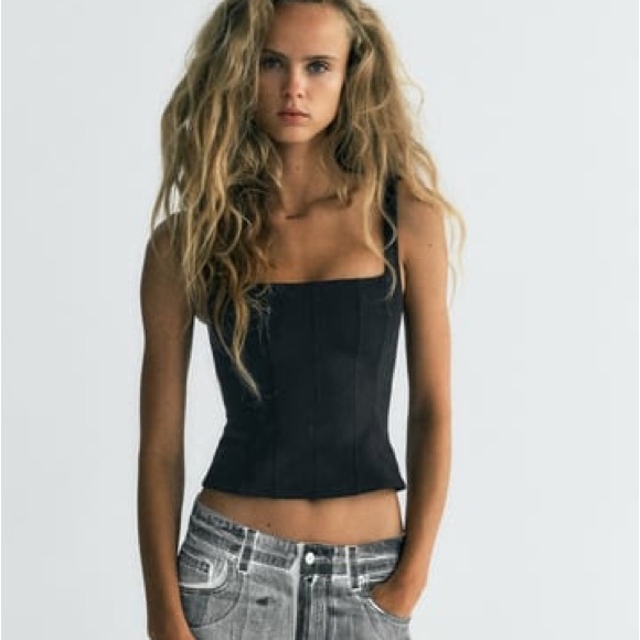 Zara Corset Top Size XS NWT - Picture 4 of 4